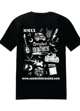 SNB Rock On Skull Headphones T-Shirt