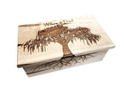 Willow Tree Electronic Music Box Add Text, Personalized Custom Wood Laser Engraved Music Box