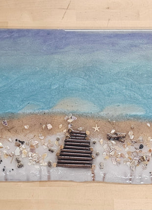 Beach Scene Exopy Wall Art, Beach House Decor
