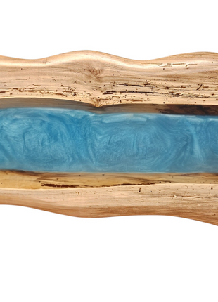 Wooden Epoxy Lighted Wall Fixture Art