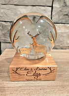 Deer Couple Globe, wedding Gift, Country Wedding