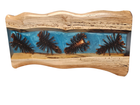 Wooden Epoxy Lighted Fixture Pinecone Wall Art