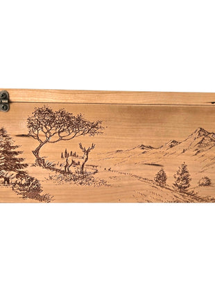 Flower Tree Swing Memory Box Add Text, Personalized Handmade Custom Wood Anniversary weddingl Laser Engraved Box