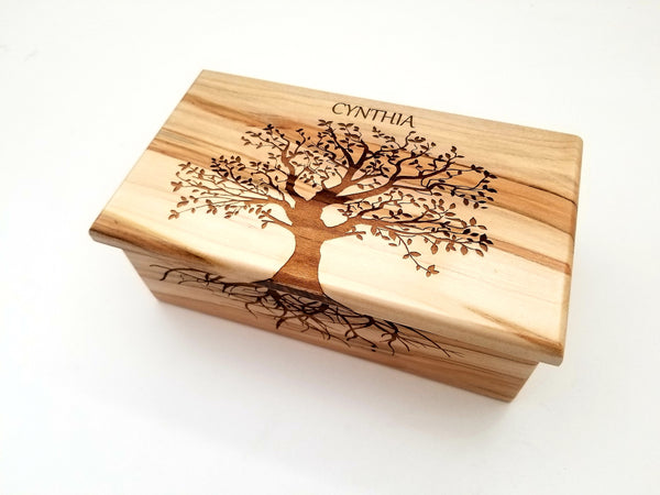 Personalized Tree of Life Traditional Music Box