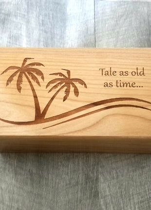 Personalized Palm Tree Traditional Music Box