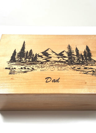 Personalized Mountains Memory Box