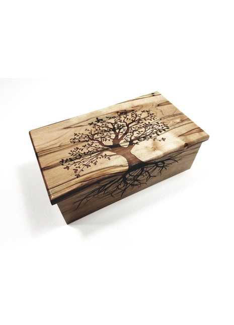 Tree of Life Electronic Music Box Add Text, Personalized Handmade Custom Wood Laser Engraved Music Box