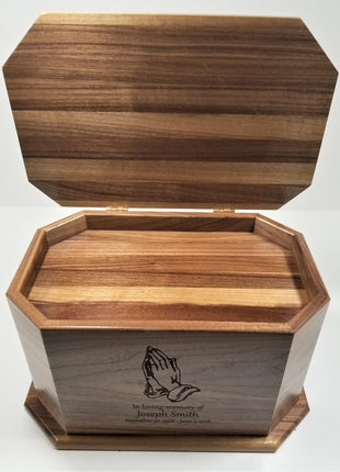 Custom Engraved Handmade Personalized Wood Golf Urn