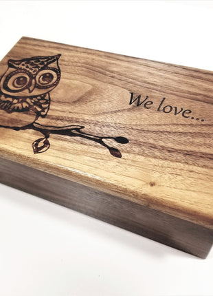 Personalized Owl Traditional Music Box