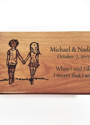 Personalized Couples Traditional Music Box