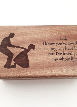 Personalized Father Daughter Traditional Music Box