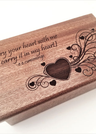 Personalized Heart Design Traditional Music Box
