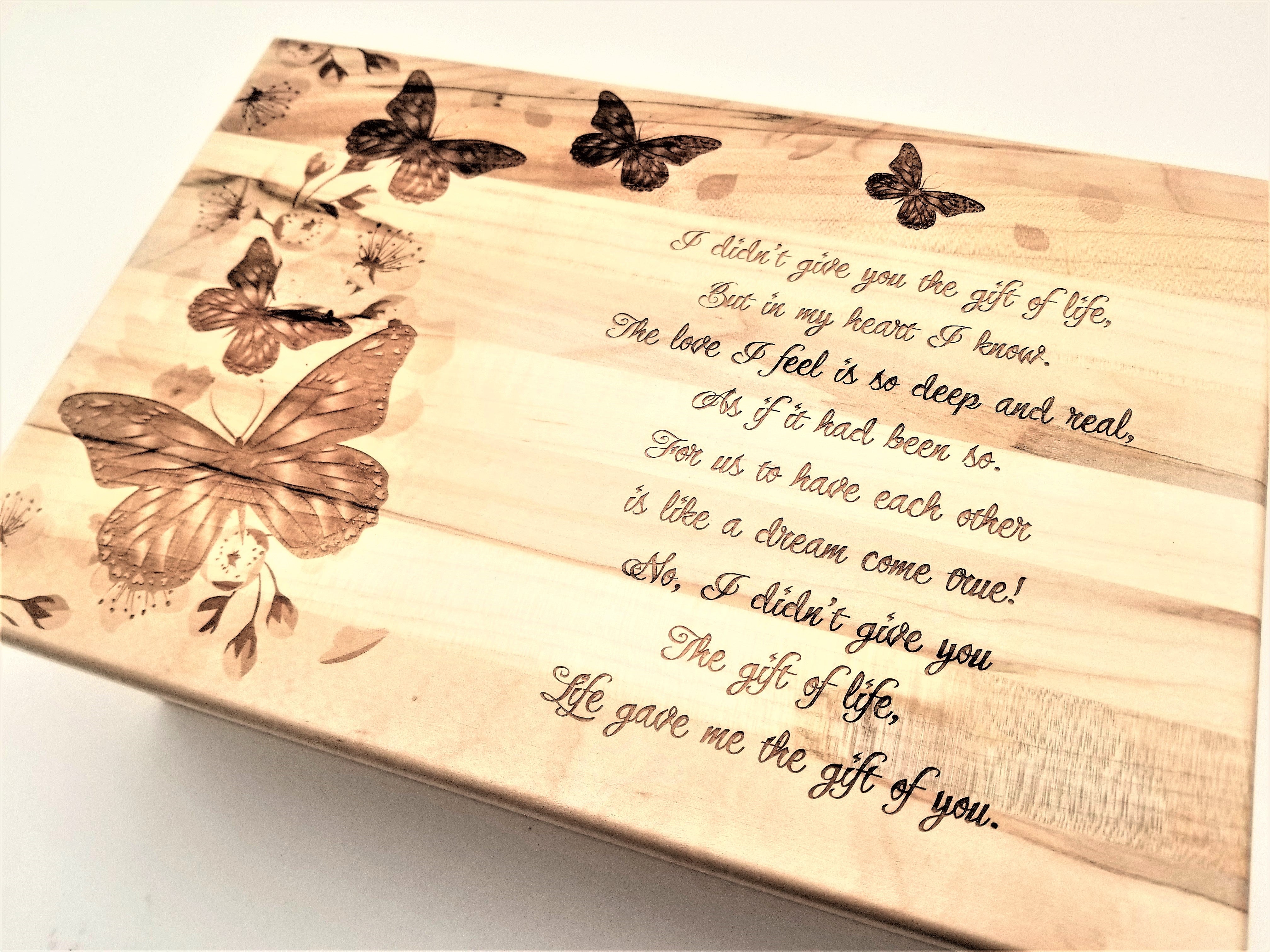 Personalized Butterfly Memory Box