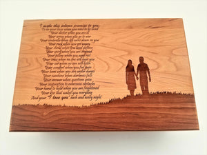 Personalized Couple Poem Memory Box