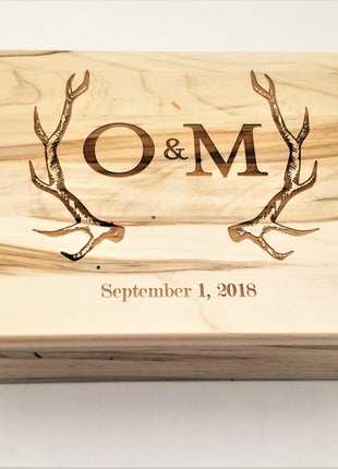 Personalized Antler Memory Box