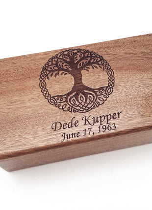 Personalized Celtic Tree of Life Traditional Music Box