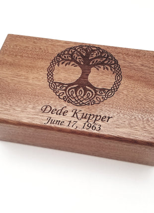 Personalized Celtic Tree of Life Electronic Music Box