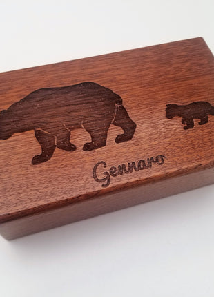 Personalized Mamma Bear Traditional Music Box