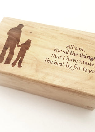Personalized Father Daughter Electronic Music Box