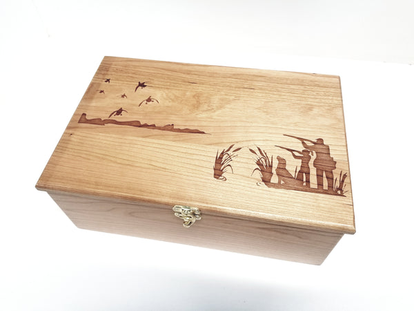 Personalized Duck Hunting Father and Daughter Memory Box