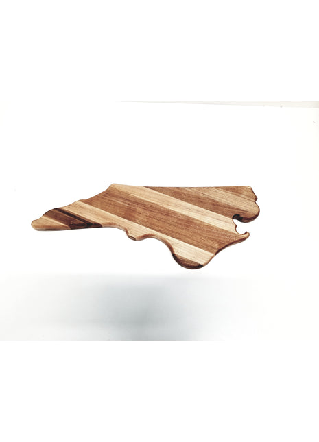 North Carolina Wooden State Cutting Board Add Text, Personalized Handmade Custom NC Cutting Board, NC Gift