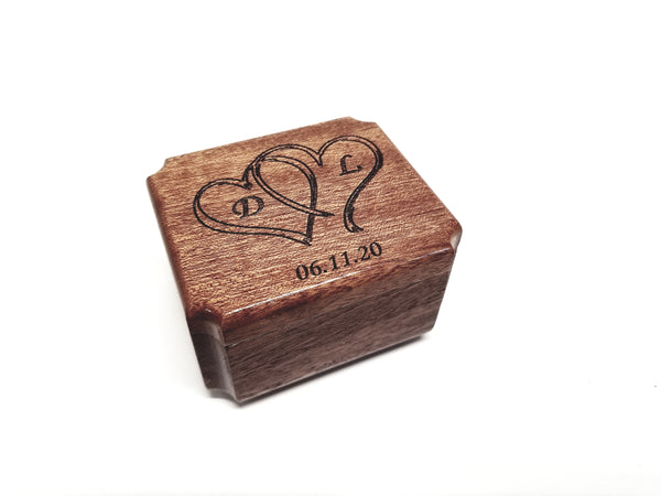 Personalized Hearts Mini Music Box