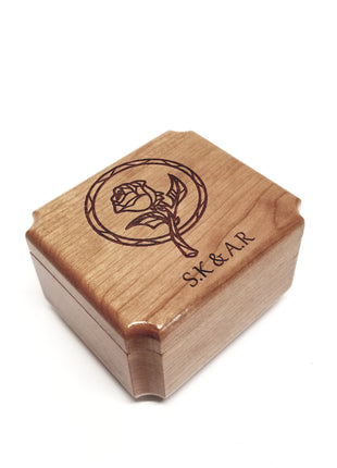 Personalized Rose Mini Music Box