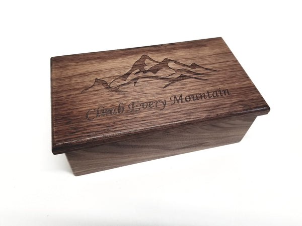 Personalized Mountain Design Traditional Music Box