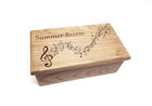 Personalized Music Notes Traditional Music Box