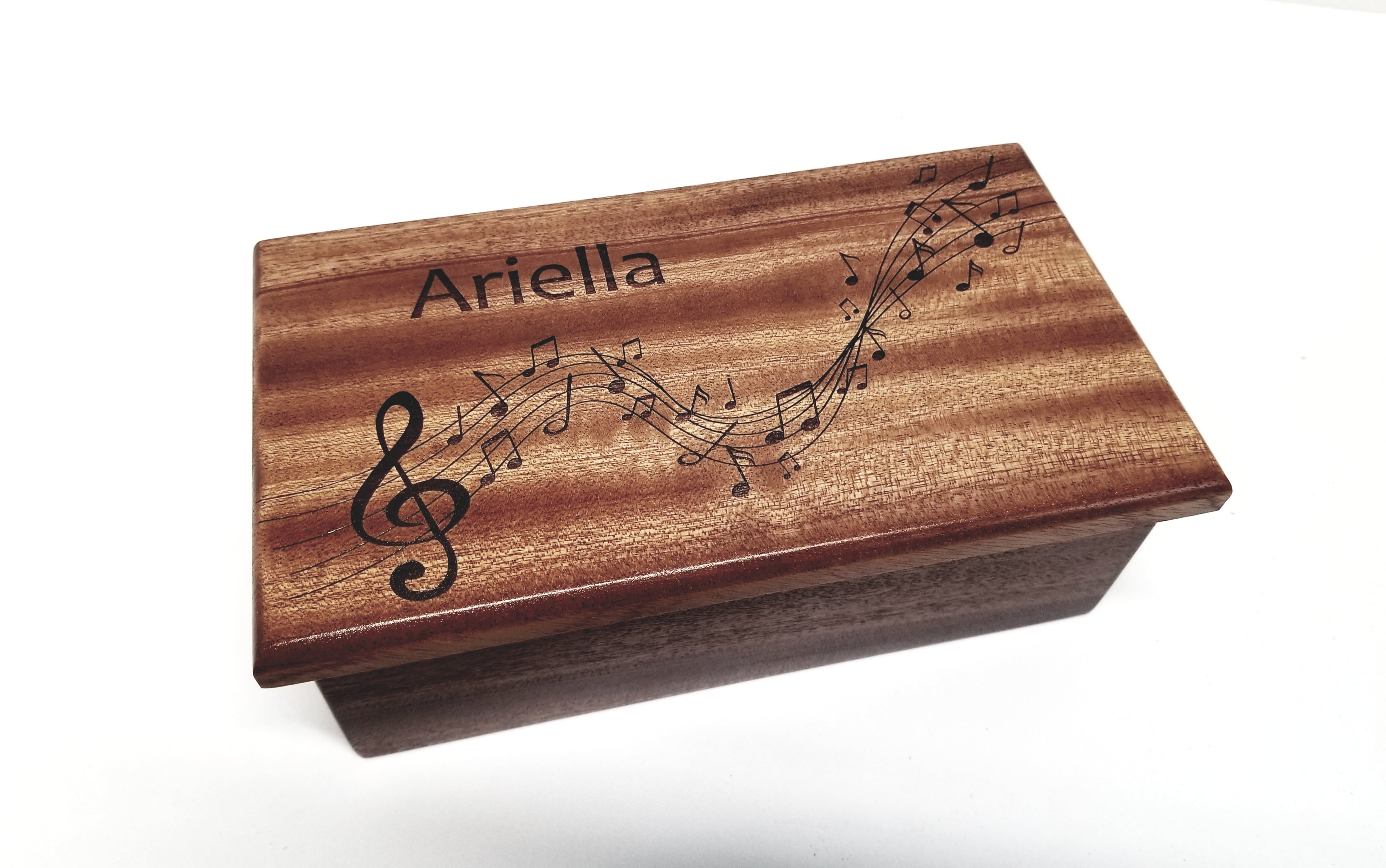 Music Note Writing Box Music Notes Electronic Music Box Add Text, Personalized Handmade Custo