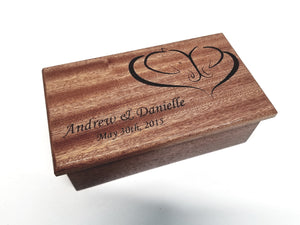 Personalized Elephant Heart Traditional Music Box