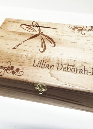 Personalized Dragonfly Memory Box