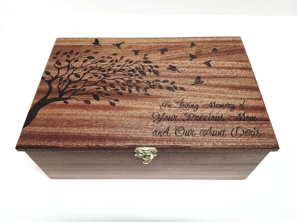 Personalized Tree with Birds Memory Box
