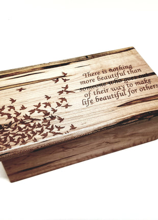 Personalized Birds Traditional Music Box