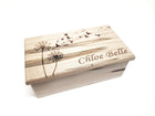 Dandelions with Birds Electronic Music Box Add Text, Personalized Handmade Custom Wood Laser Engraved Music Box