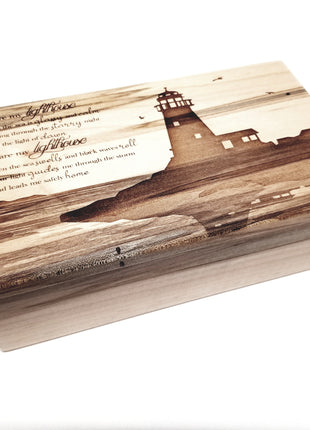 Personalized Lighthouse Traditional Music Box