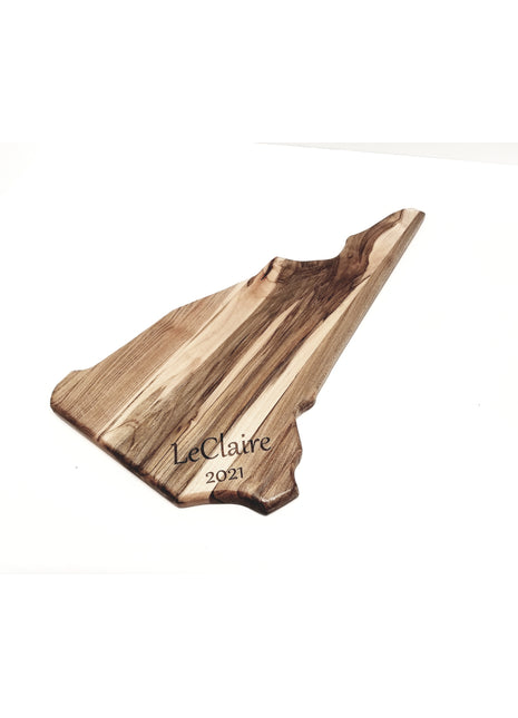 New Hampshire State Cutting Board, Add Text, Personalized Handmade Custom NH Cutting Board, NH Gift