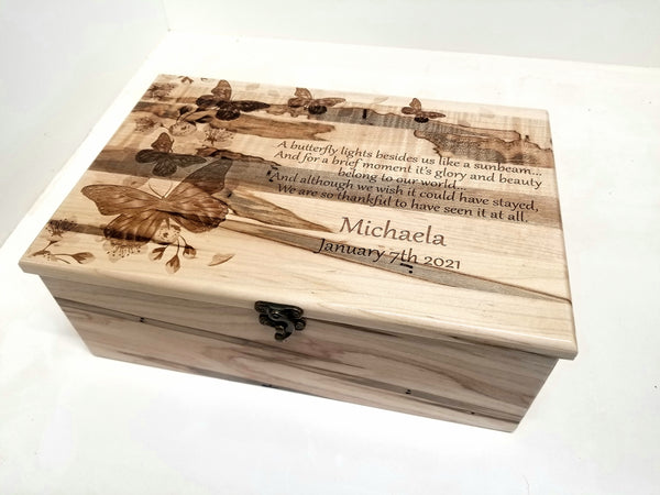 Personalized Butterfly Memory Box