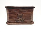 Custom Engraved Handmade Personalized Baby Teddy Bear Design Infant Urn, Small Urn, Urn for Child