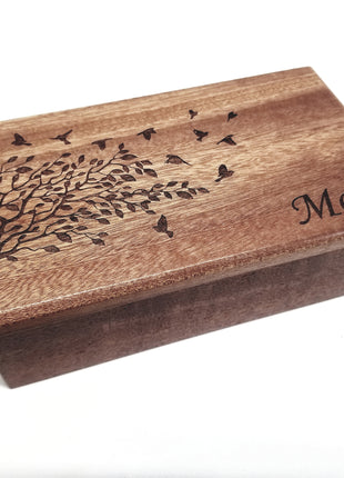 Personalized Tree with Birds Traditional Music Box