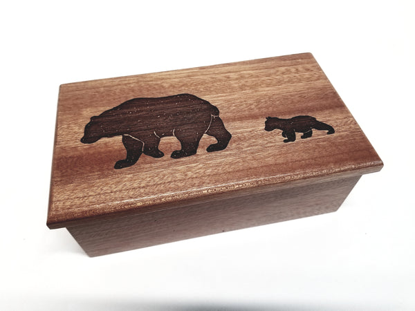 Personalized Mamma Bear Traditional Music Box