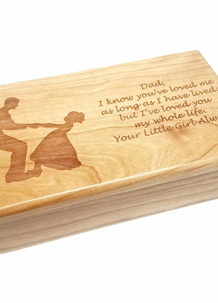 Personalized Father Daughter Traditional Music Box
