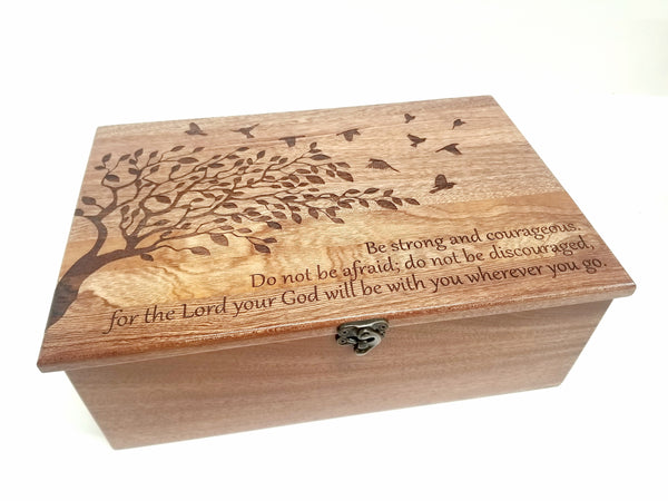 Personalized Tree with Birds Memory Box
