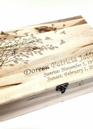 Personalized Tree with Birds Memory Box
