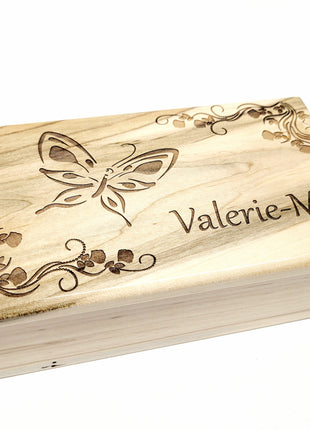 Personalized Butterfly Traditional Music Box