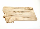 Personalized Custom Montana Wooden State Cutting Board, MT Cutting Board, MT Gift