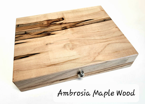 Handmade Ambrosia Maple Hardwood Electric Hand Drum, Beat Box, Cajon Drum