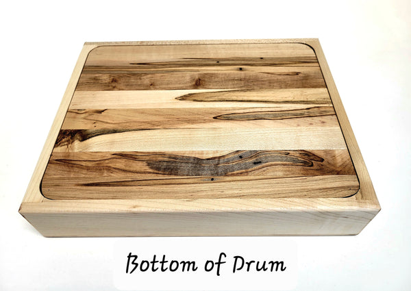 Personalized Custom Treble Clef Design Handmade Hardwood Electric Hand Drum, Amplified Beat Box, Cajon Drum