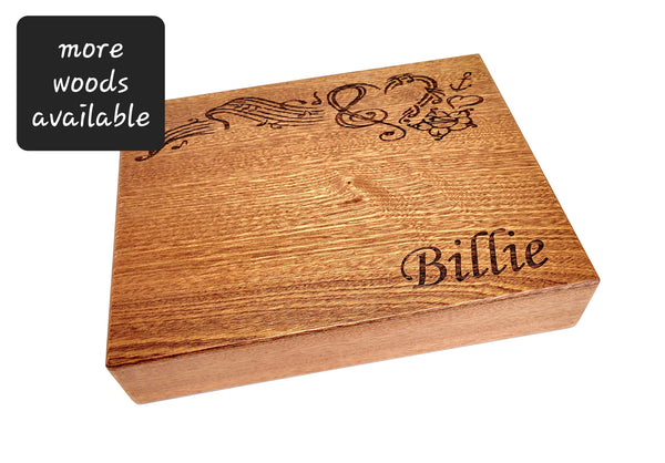 Personalized Custom Music Design Handmade Hardwood Electric Hand Drum, Amplified Beat Box, Cajon Drum