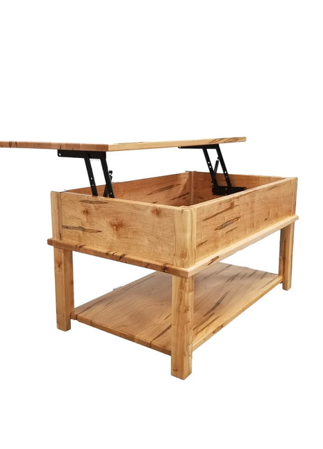 Modern Lift Handmade Hardwood Coffee Table, Choose your wood